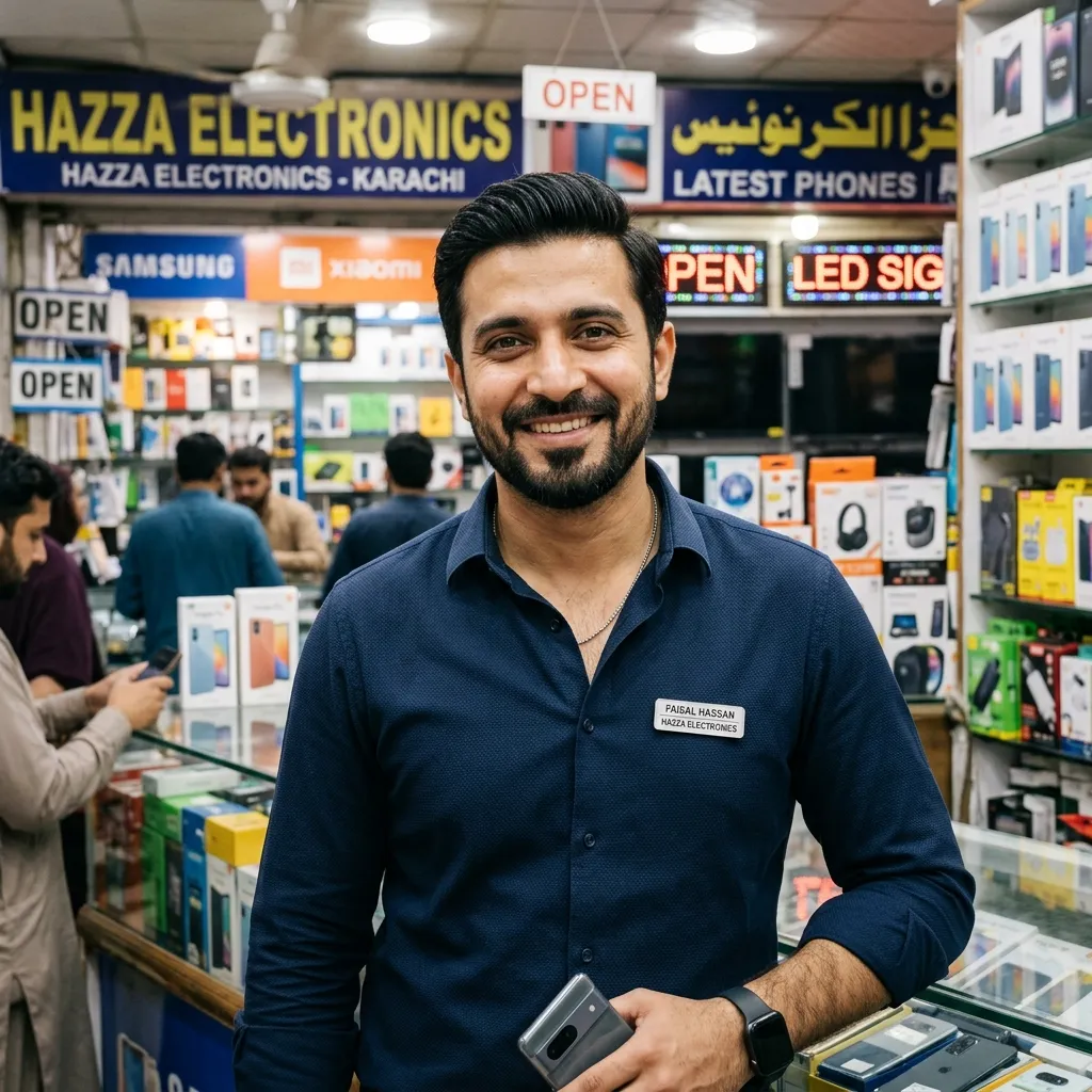 Faisal Hassan - Electronics Store Owner in Karachi, Pakistan
